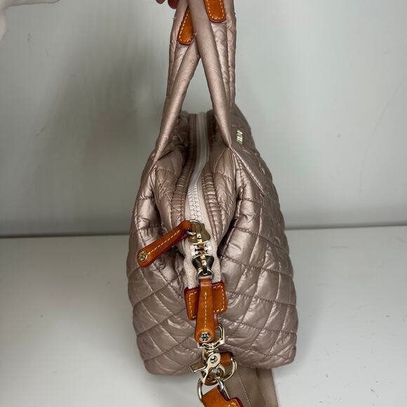 MZ Wallace Small Sutton Delux Crossbody Bag Gold Bronze - Picture 7 of 11